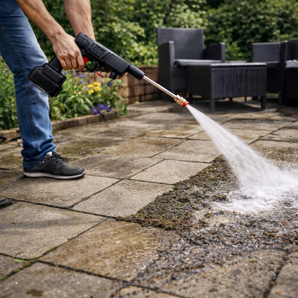 Pro Cordless Jet Washer – Portable High-Pressure Cleaner with Foam Cannon