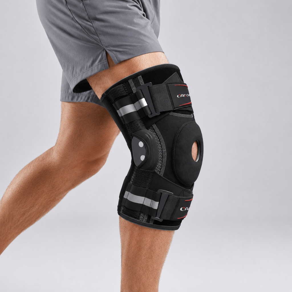 Hinged Knee Brace – Adjustable Knee Stabiliser with Copper Hinges