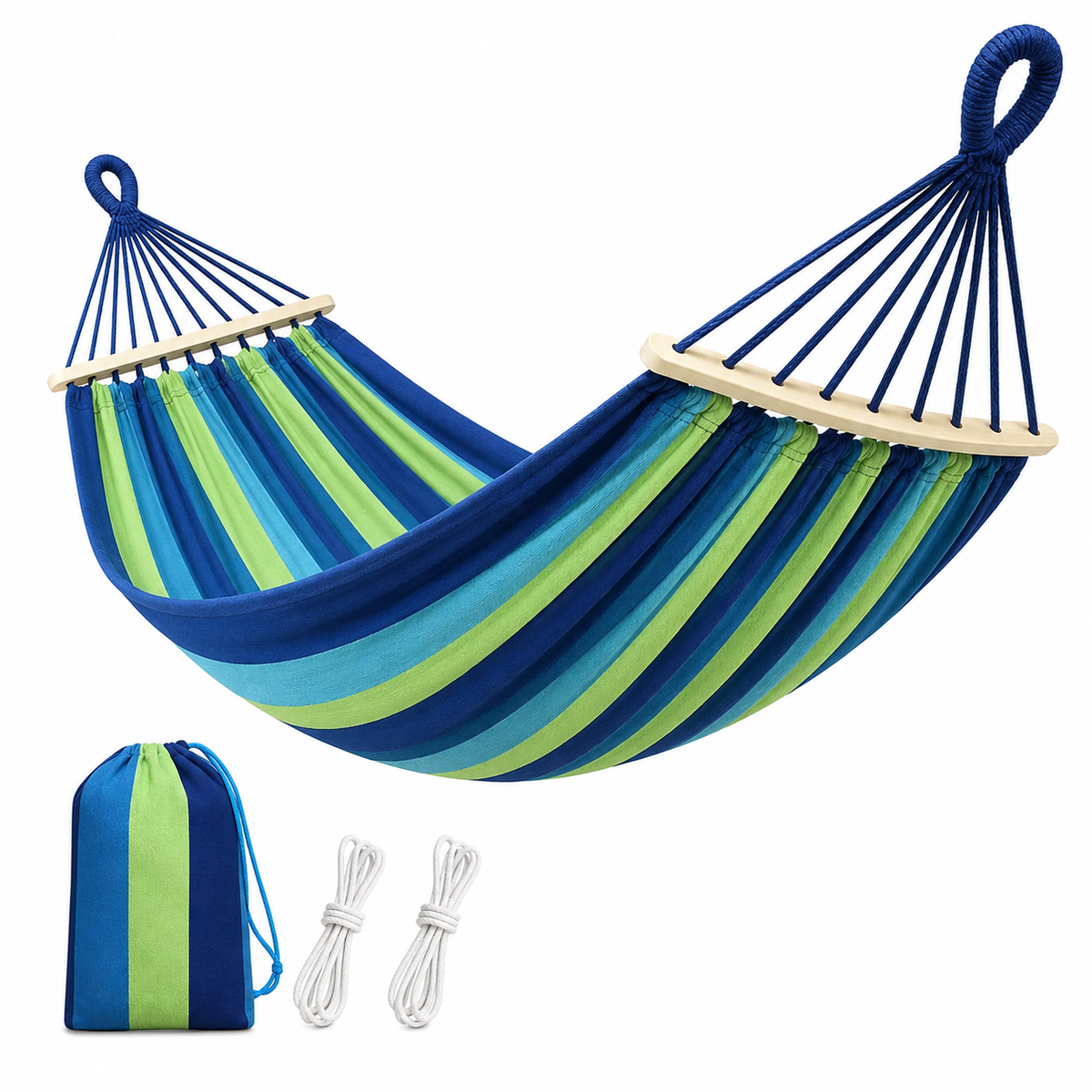 Portable Camping Hammock – Outdoor Canvas Fabric Hammock