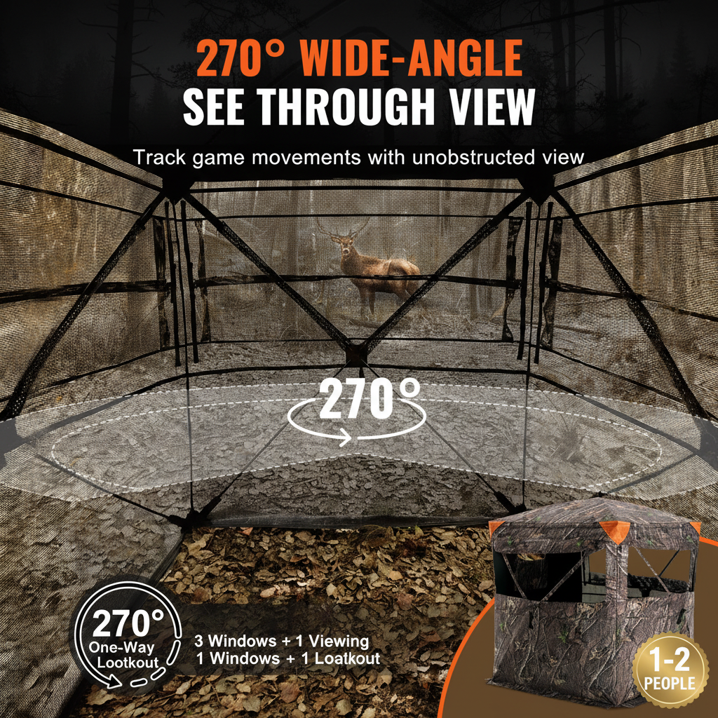 270° Wide-Angle See Through View
