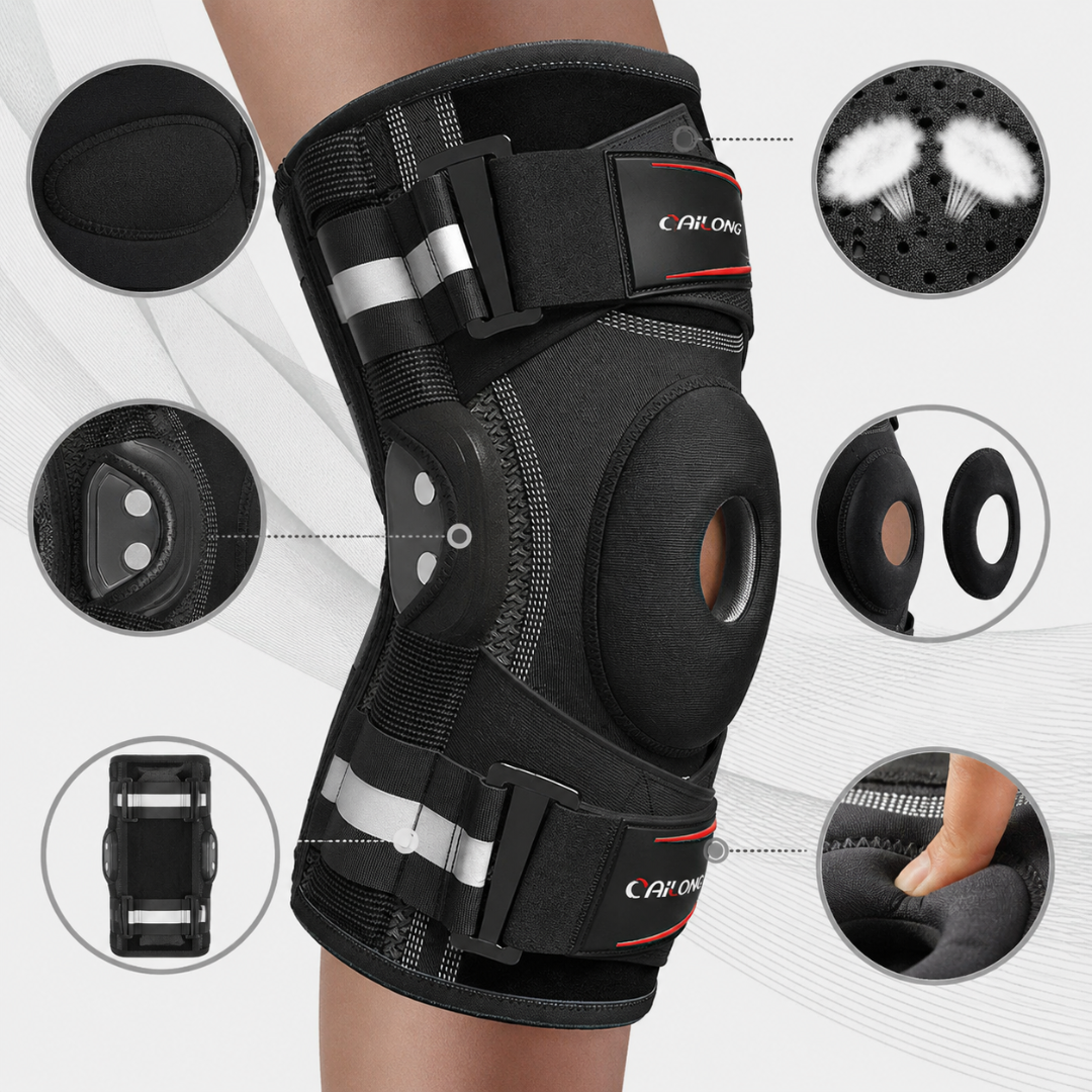 Hinged Knee Brace – Adjustable Knee Stabiliser with Copper Hinges