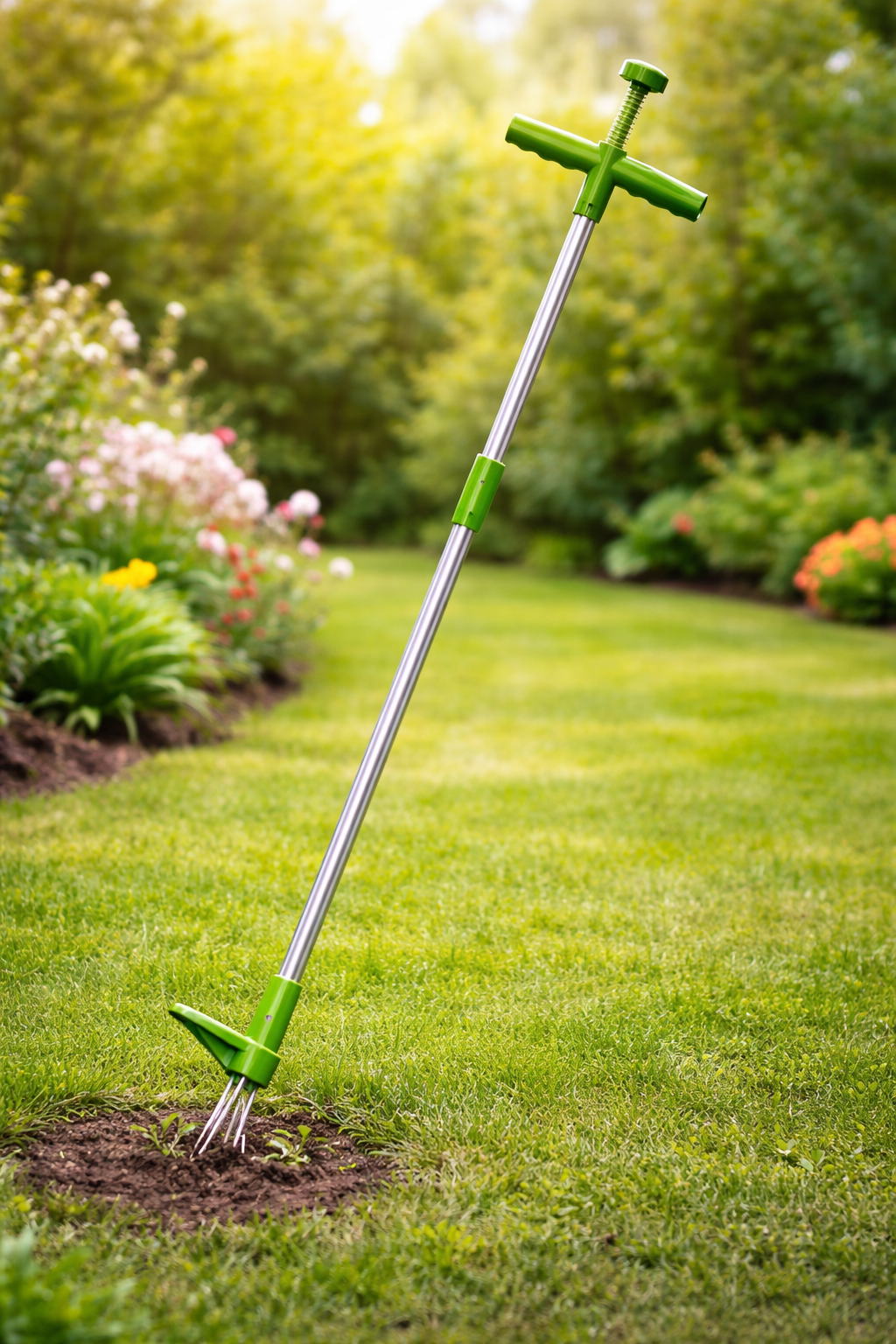 Garden Weed Puller – Stand-Up Root Removal Tool with Claw Grip