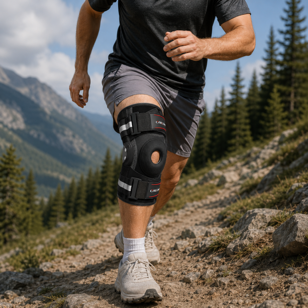 Hinged Knee Brace – Adjustable Knee Stabiliser with Copper Hinges