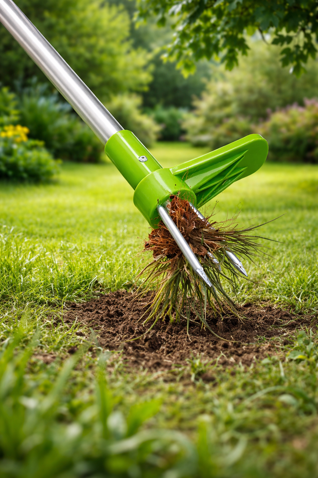 Garden Weed Puller – Stand-Up Root Removal Tool with Claw Grip