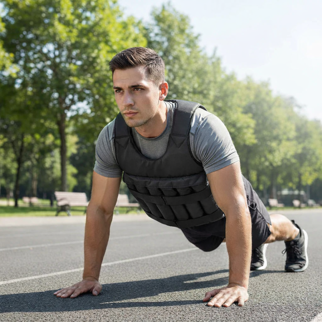Adjustable Weighted Training Vest – Up to 20KG for Strength, Cardio & Full-Body Workouts