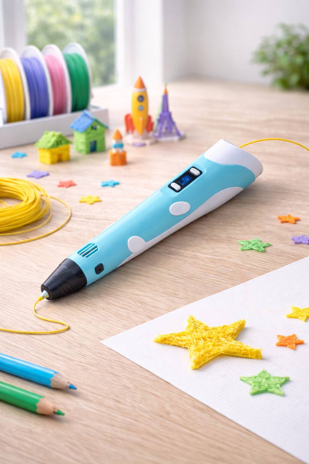 3D Printing Pen – DIY Drawing Pen with 12 PLA Colors for Kids & Creative Projects