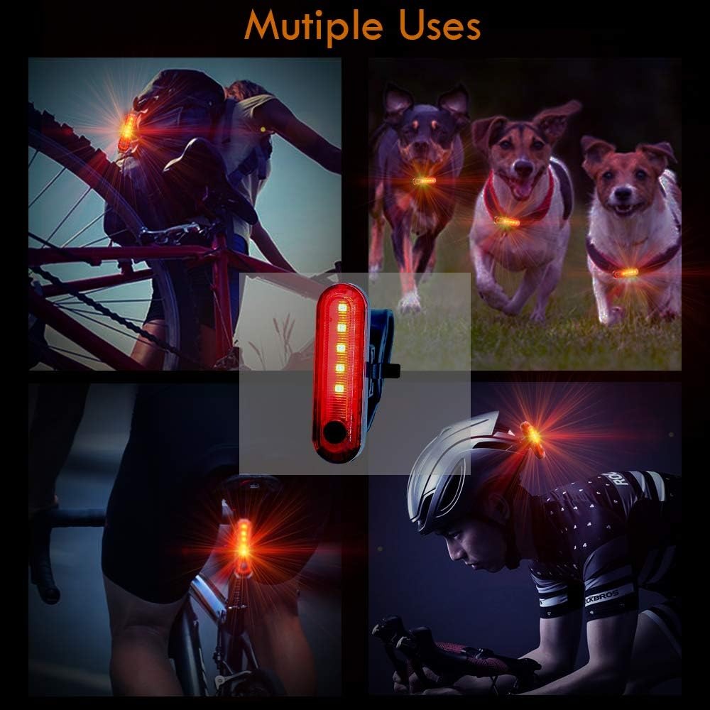 Bicycle Light Set – USB Rechargeable Front & Rear Bike Lights | IPX4 Water-Resistant