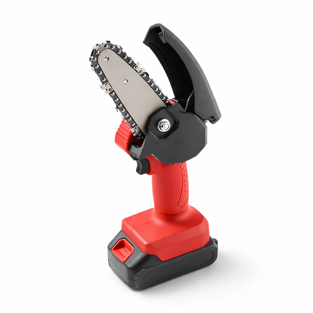 Cordless Electric Mini Chainsaw – Handheld Pruning Chainsaw for Tree Trimming & Branch Cutting.
