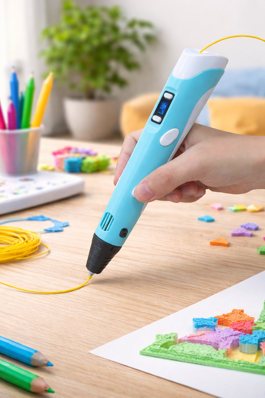 3D Printing Pen – DIY Drawing Pen with 12 PLA Colors for Kids & Creative Projects
