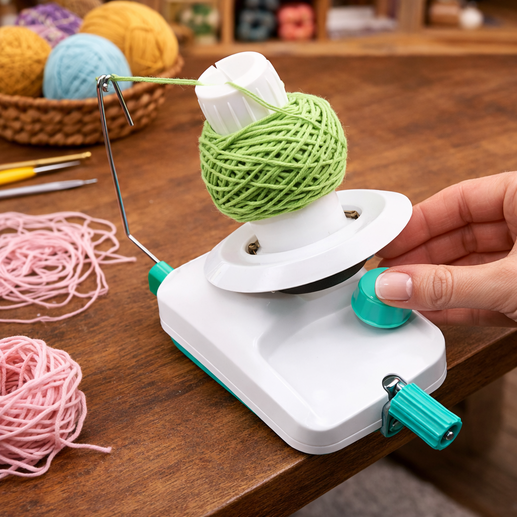 Yarn Ball Winder – Manual Yarn Winding Tool for Knitting & Crochet