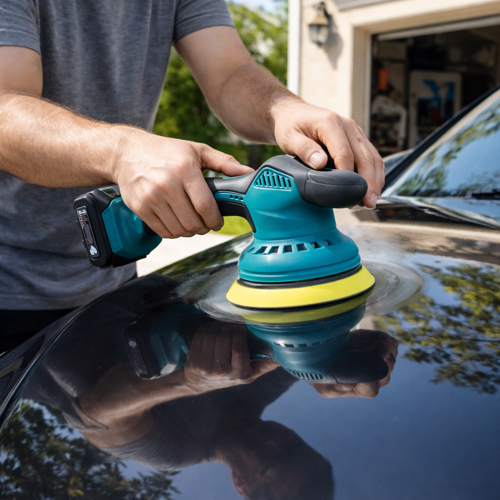 Cordless Car Polisher & Buffer – 6-Speed Rechargeable Polishing Machine