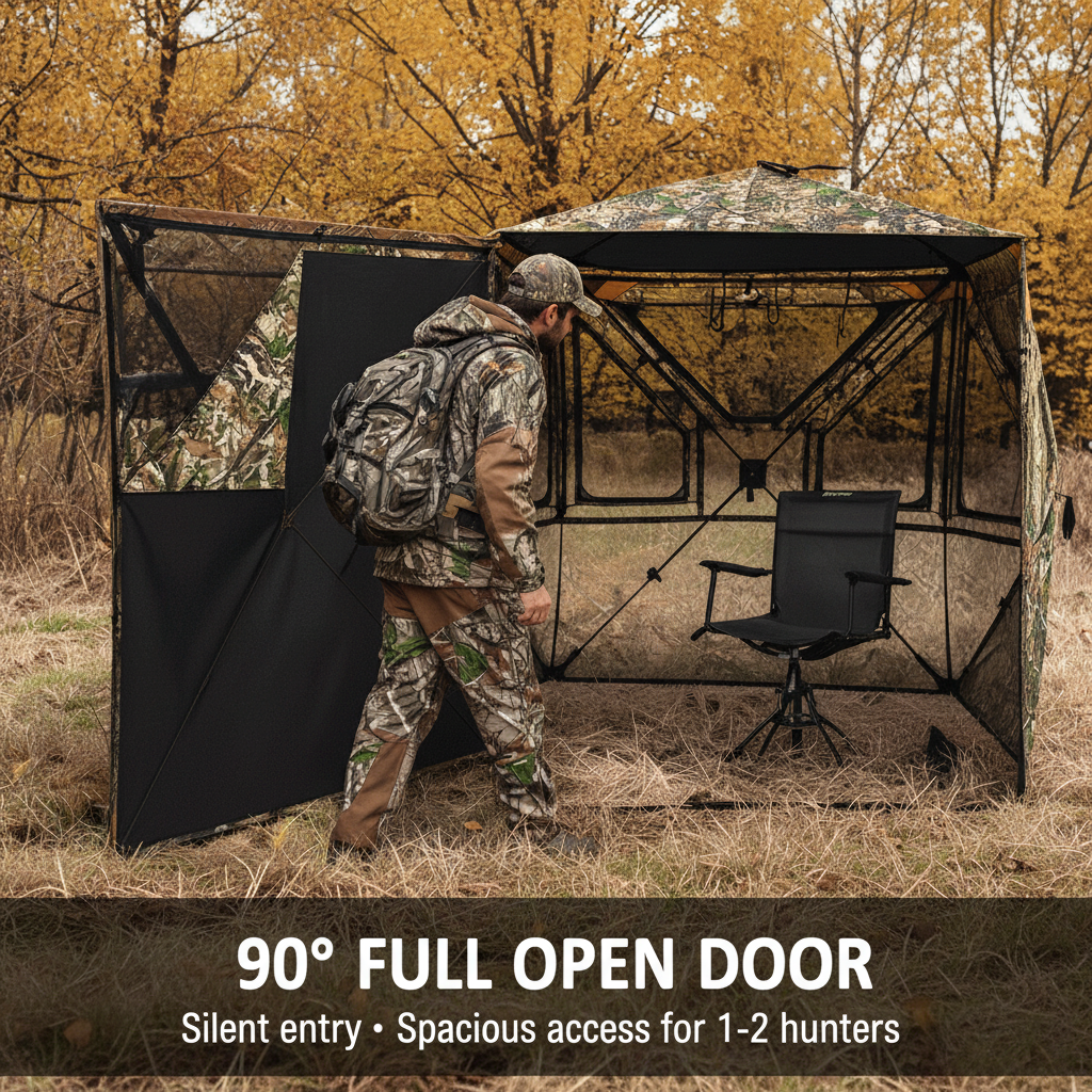 90° Full Open Door