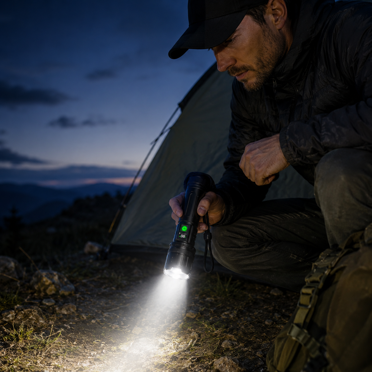 USB-C Rechargeable LED Flashlight Kit – Zoom Camping Torch