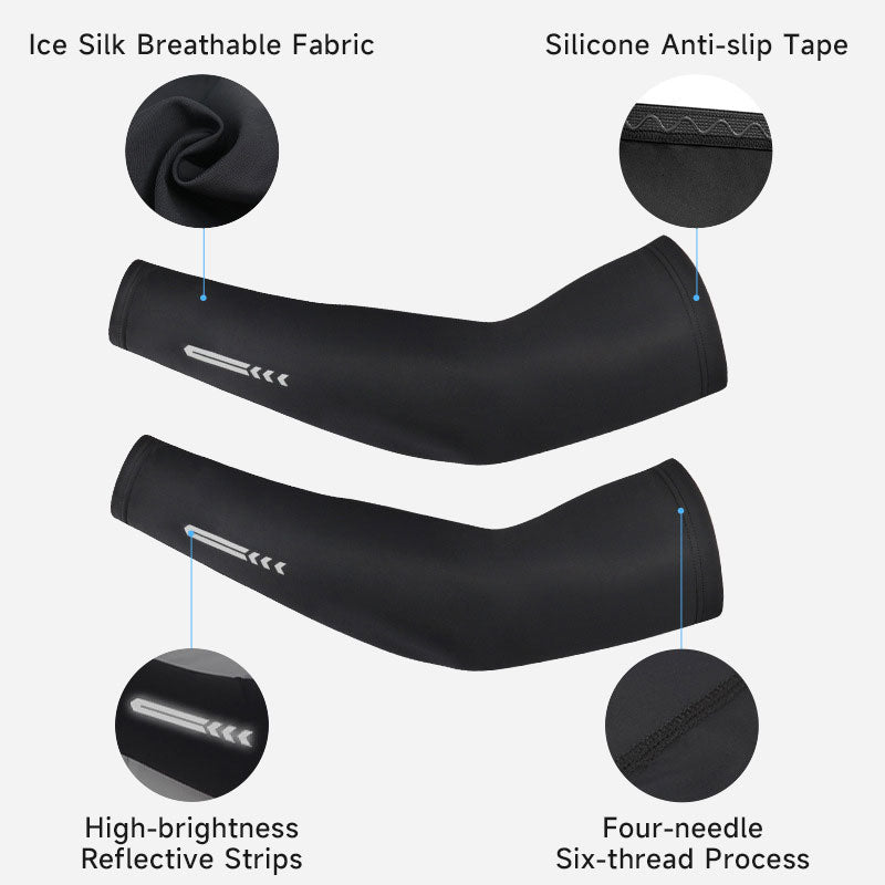 UV Protection Arm Sleeves – Cooling Compression Sun Sleeves for Cycling, Golf & Running