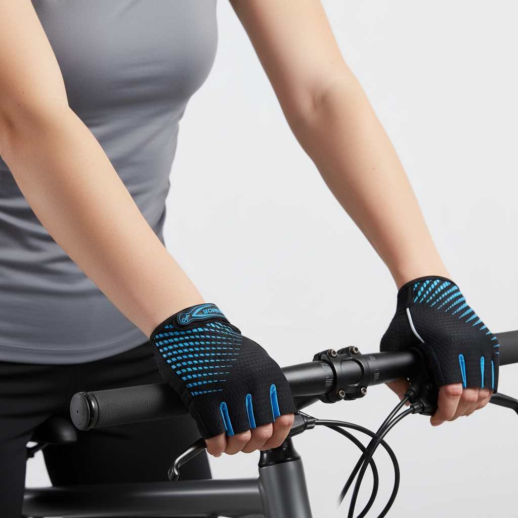 Gel Padded Fingerless Cycling Gloves for Road & MTB