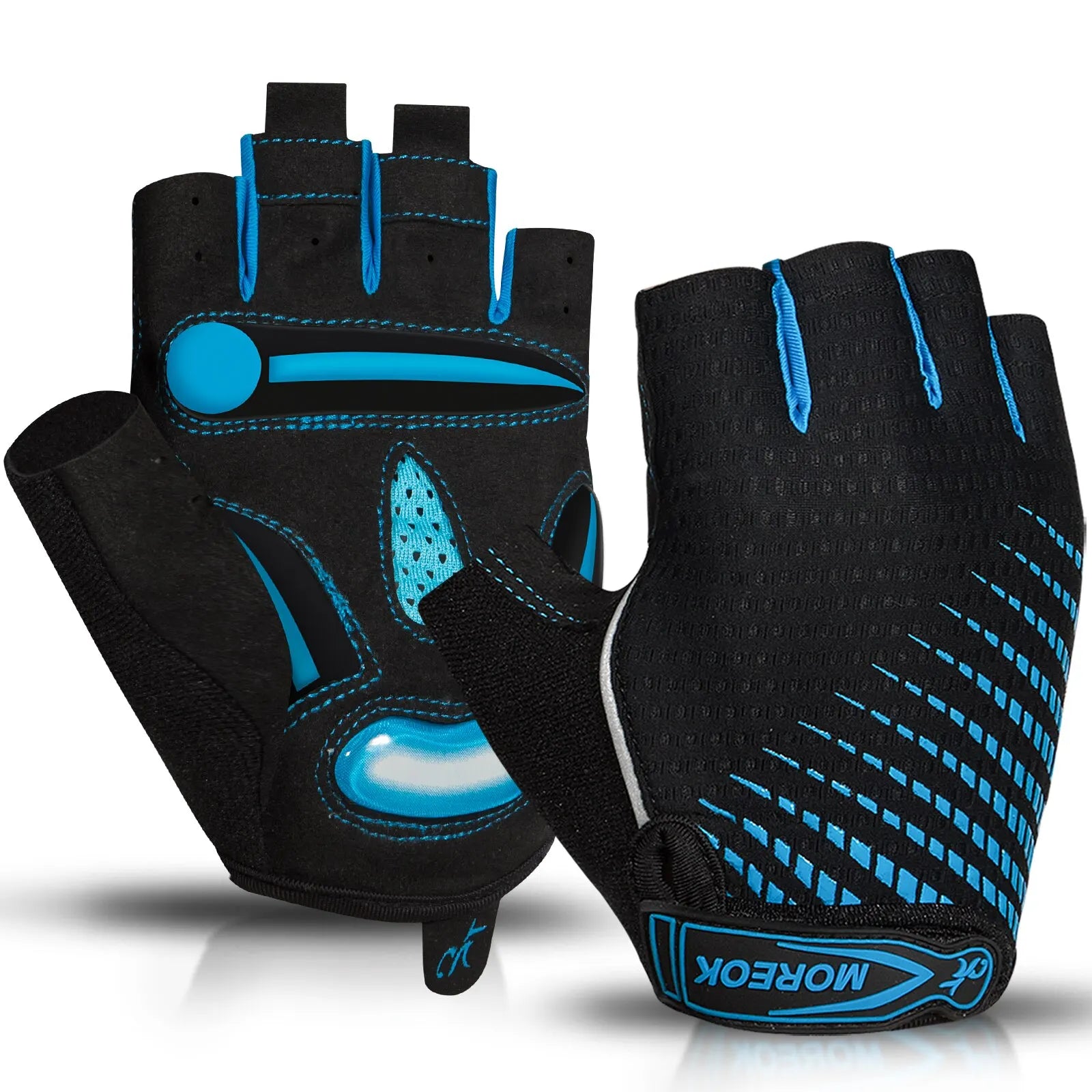 Gel Padded Fingerless Cycling Gloves for Road & MTB