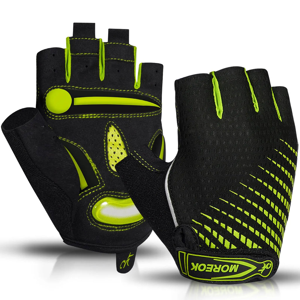 Gel Padded Fingerless Cycling Gloves for Road & MTB