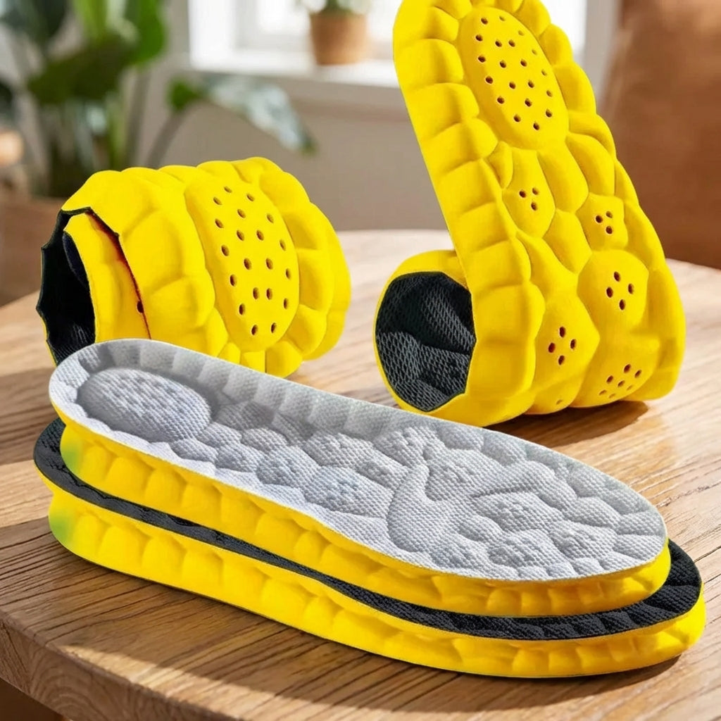 4D Contoured Sports Insoles – Shock Absorbing Shoe Insoles