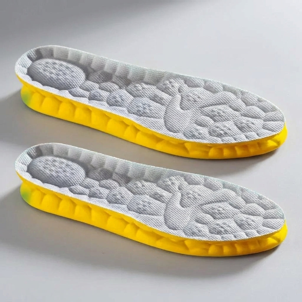 4D Contoured Sports Insoles – Shock Absorbing Shoe Insoles