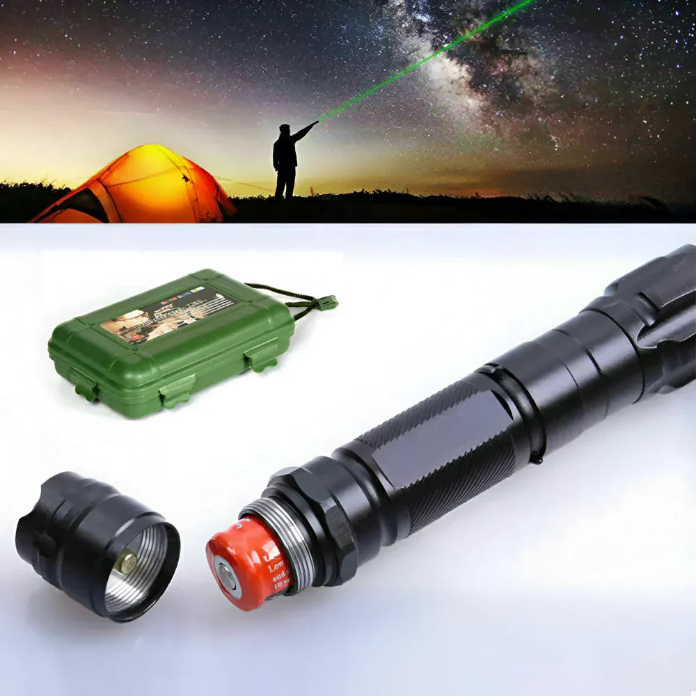 Laser Pointer – Green Laser Pointer Rechargeable with Starry Pattern Heads