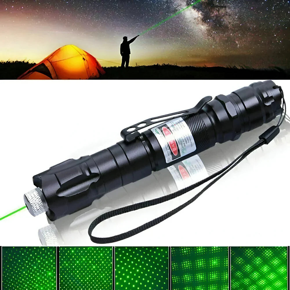 Laser Pointer – Green Laser Pointer Rechargeable with Starry Pattern Heads