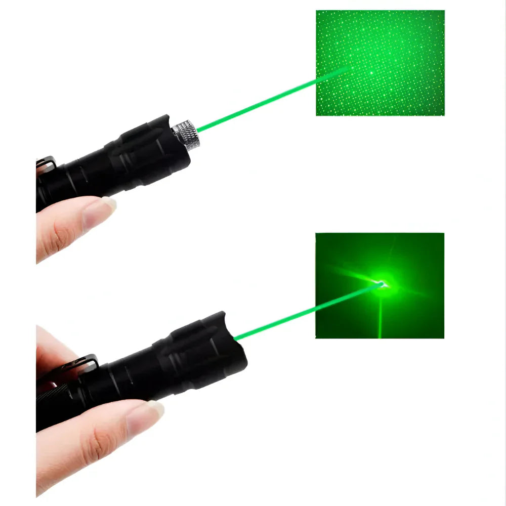 Laser Pointer – Green Laser Pointer Rechargeable with Starry Pattern Heads