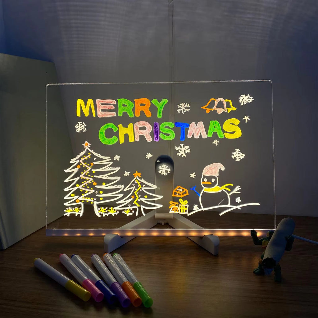 LED Drawing Pad for Kids – Reusable Light-Up Drawing Board with Stand