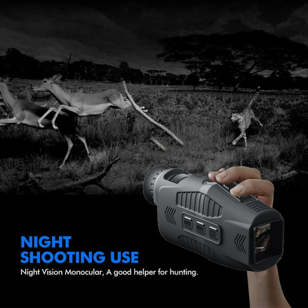 Night Vision Monocular – Digital Infrared with 1080P Recording & 5× Zoom