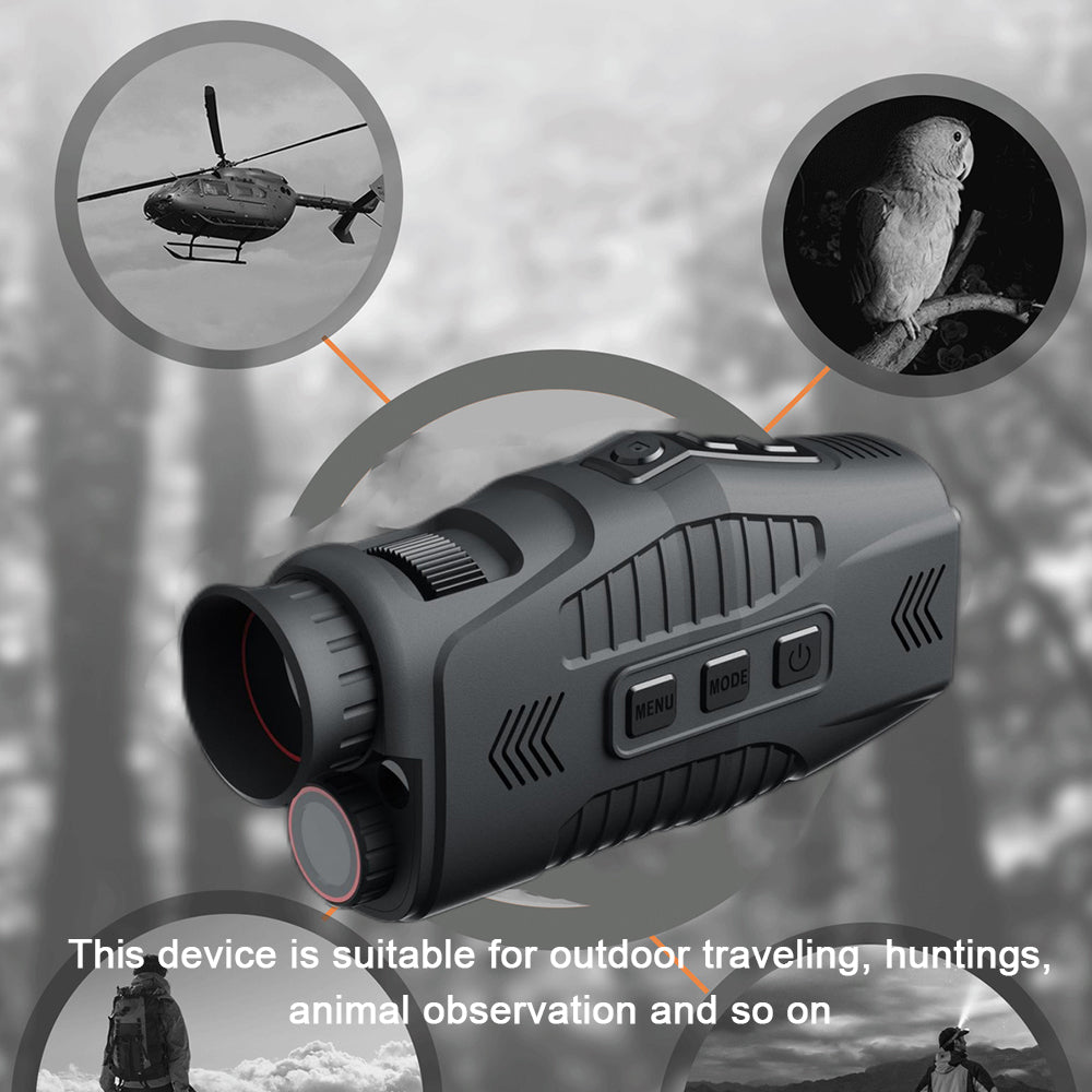 Night Vision Monocular – Digital Infrared with 1080P Recording & 5× Zoom