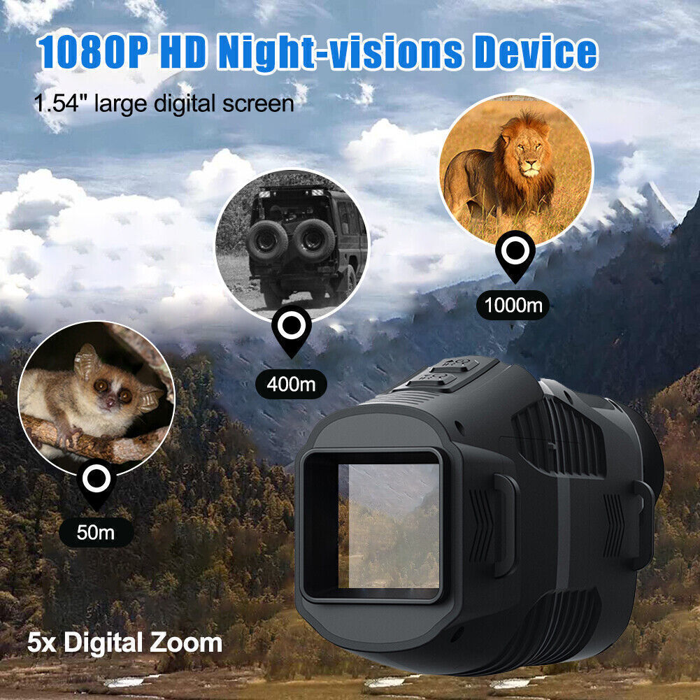 Night Vision Monocular – Digital Infrared with 1080P Recording & 5× Zoom