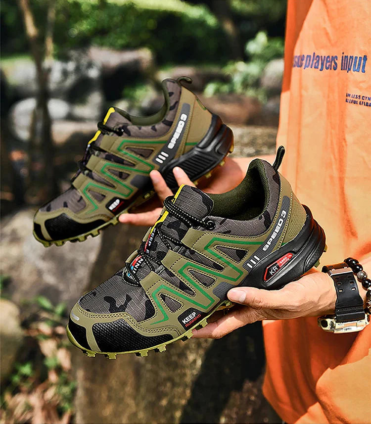 Men's Hiking Shoes – Breathable Lightweight Trail Shoes with Rubber Traction Sole