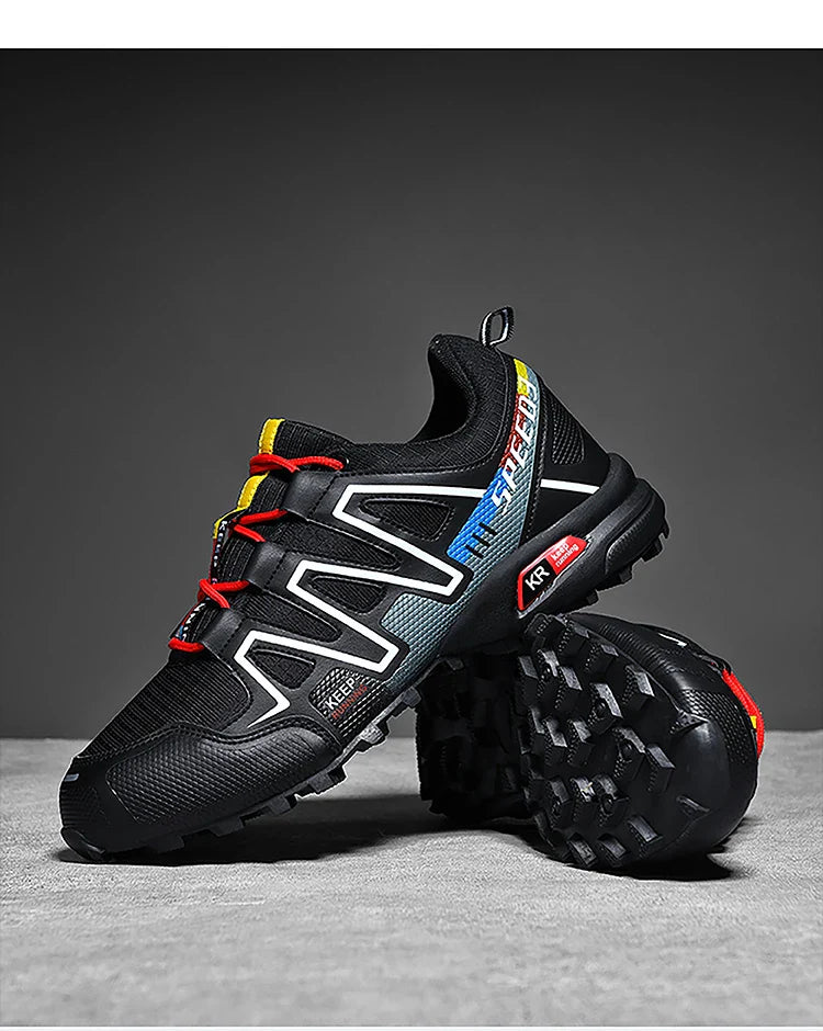 Men's Hiking Shoes – Breathable Lightweight Trail Shoes with Rubber Traction Sole
