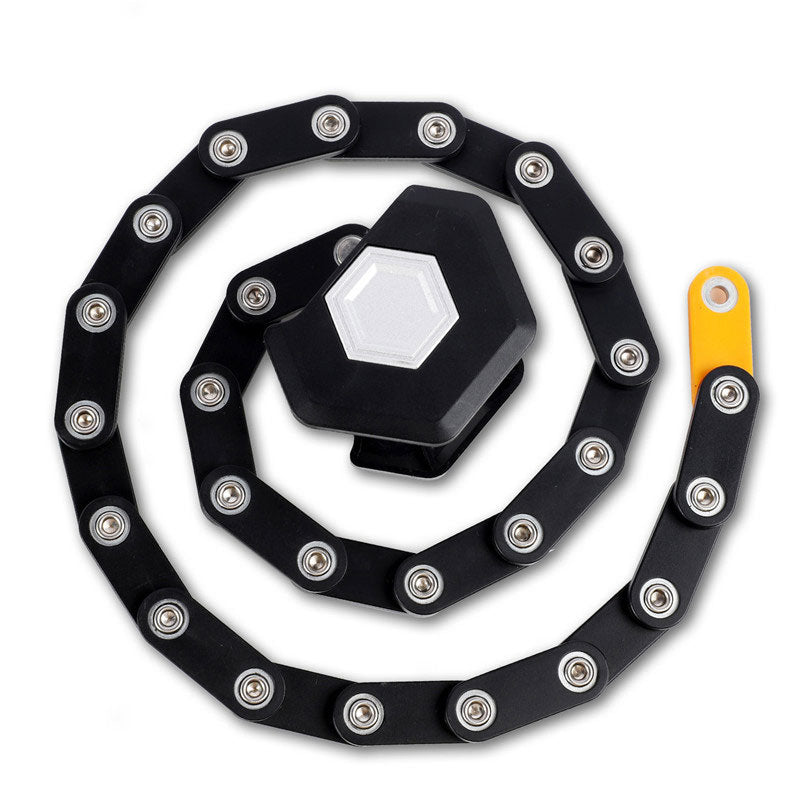 Folding Bike Lock – Heavy-Duty Anti-Theft Steel Chain Lock for Bikes & E-Bikes