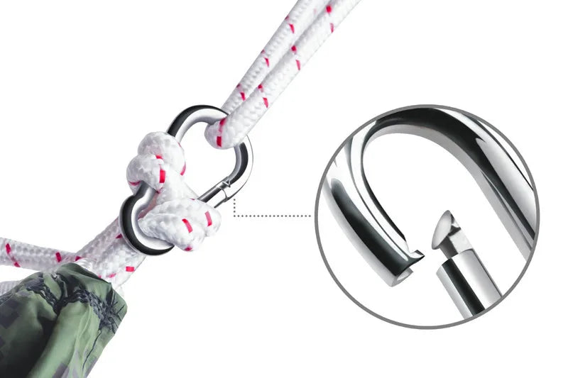 2 Person Camping Hammock – Lightweight Parachute Hammock with Straps & Carabiners