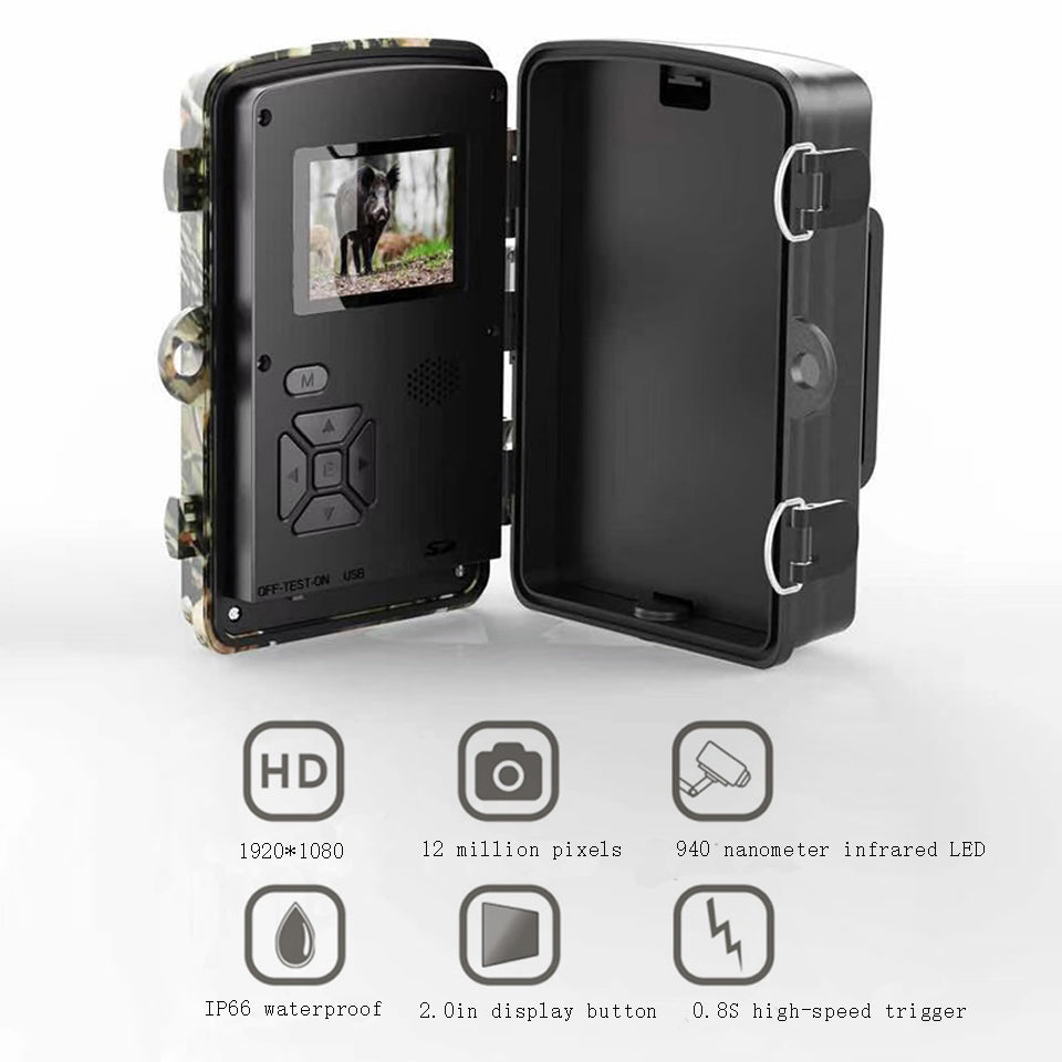 Wildlife Trail Camera – HD Nature Camera with LCD Screen & Night Vision