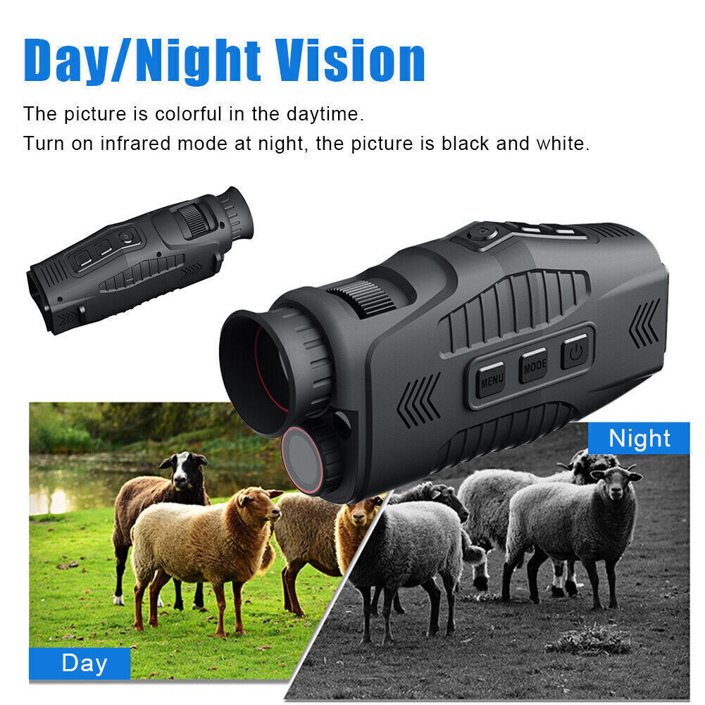 Night Vision Monocular – Digital Infrared with 1080P Recording & 5× Zoom