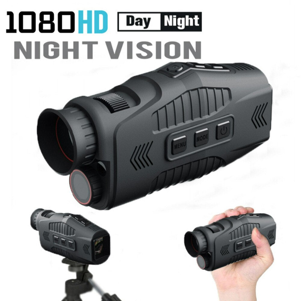 Night Vision Monocular – Digital Infrared with 1080P Recording & 5× Zoom