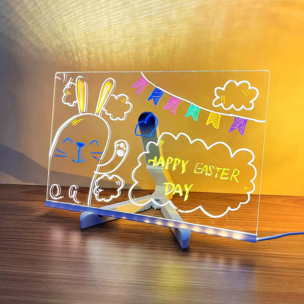 LED Art Drawing Pad for Kids – Reusable Glow Board