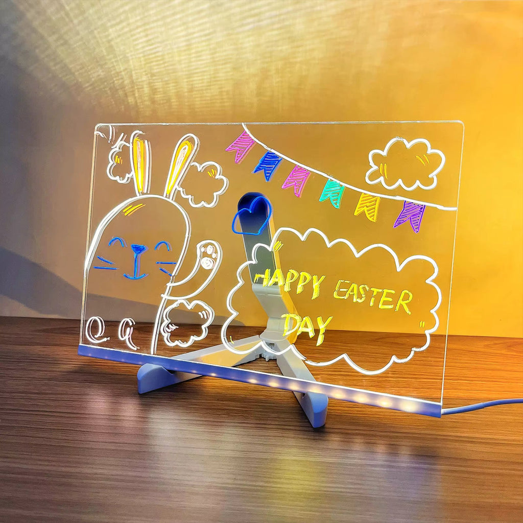 LED Drawing Pad for Kids – Reusable Light-Up Drawing Board with Stand