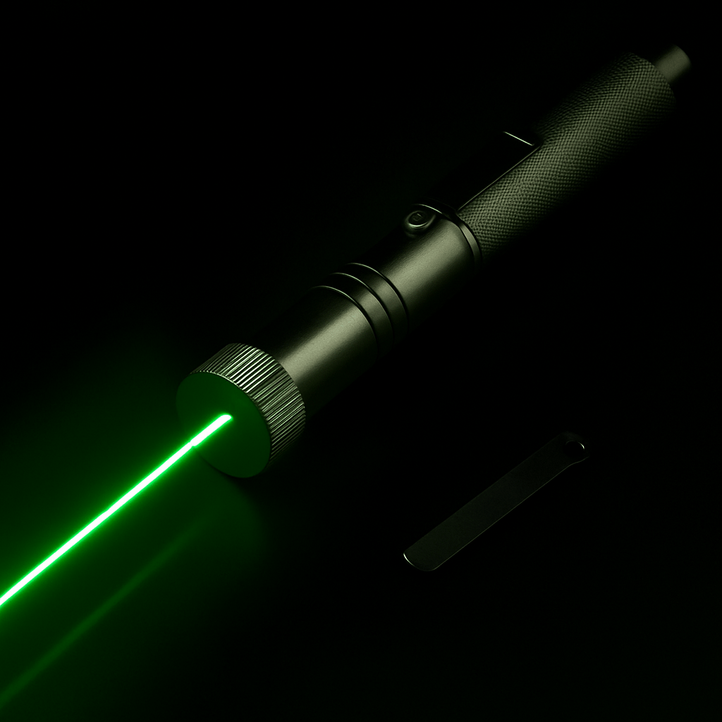 Laser Pointer Torch – Adjustable Focus, USB Rechargeable