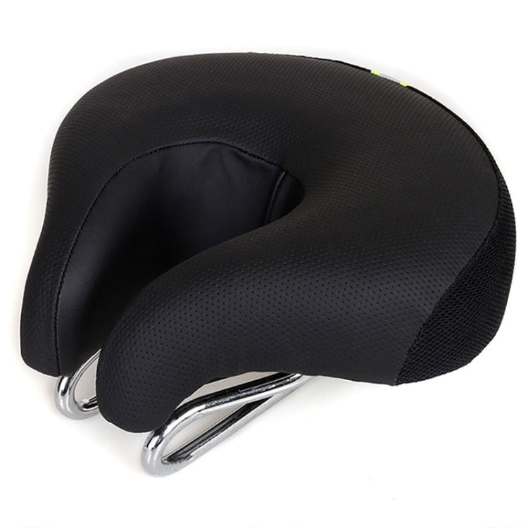 Wide Noseless Bike Saddle – Pressure-Free Padded Cycling Seat for Mountain & Road Bikes