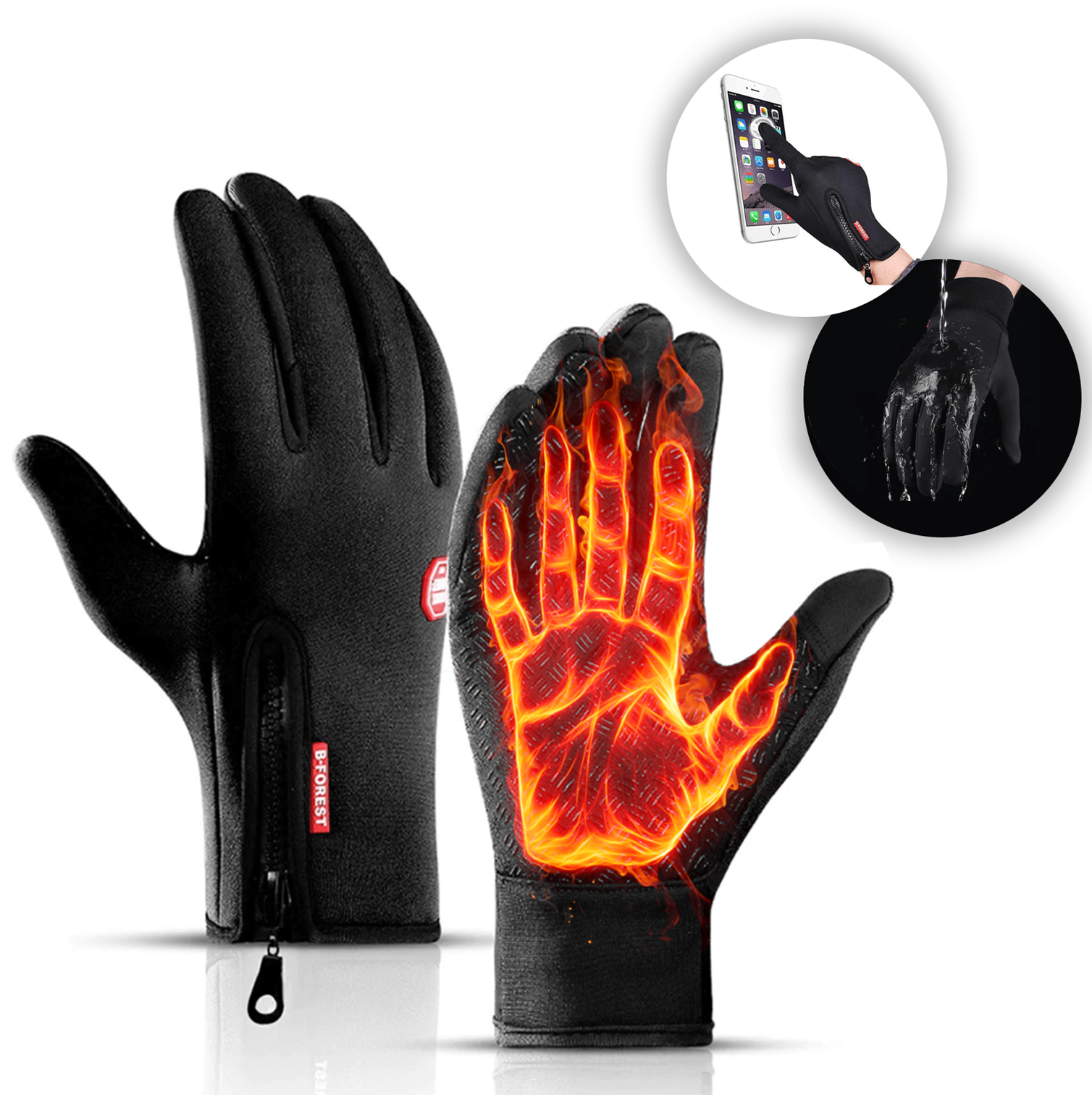 Thermal Winter Gloves – Touchscreen Windproof Gloves for Cycling & Skiing