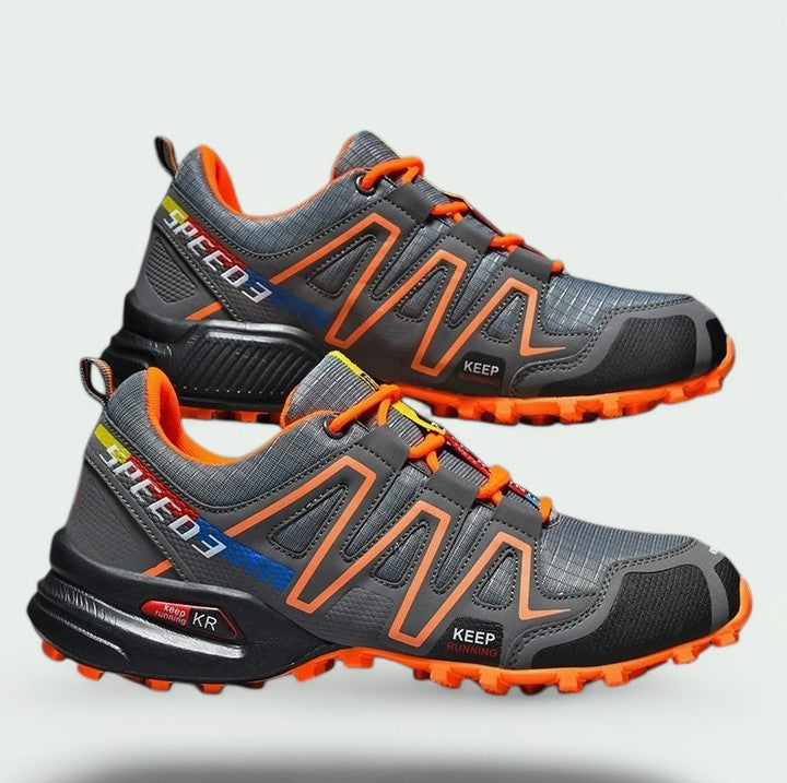 Men's Hiking Shoes – Breathable Lightweight Trail Shoes with Rubber Traction Sole