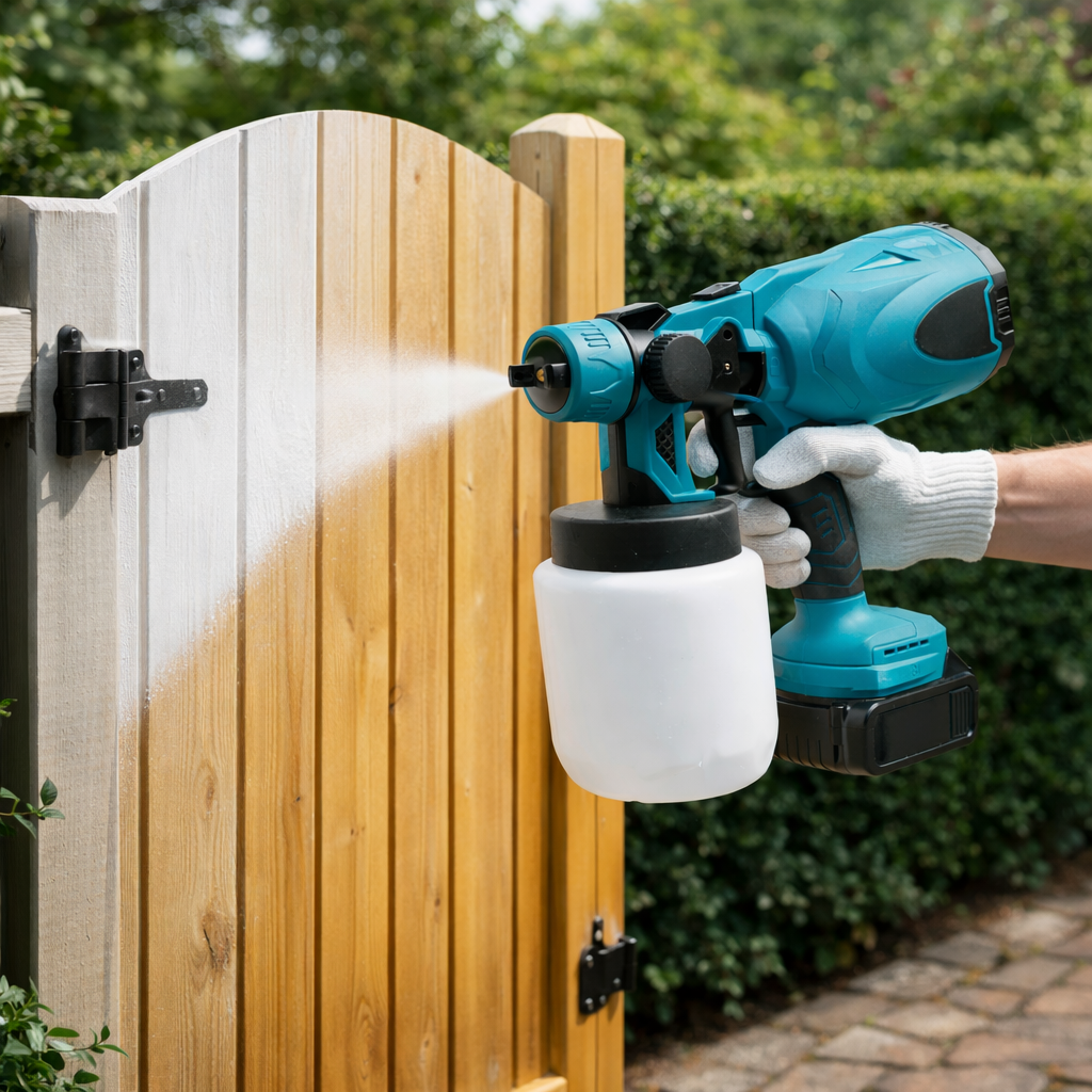 Cordless Paint Sprayer  – Powered Spray Gun for Home & DIY Projects