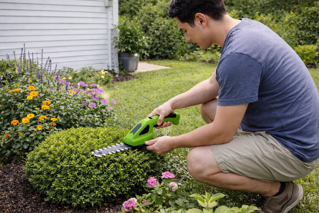 Lightweight Cordless Garden Trimmer – 2-in-1 Grass Shear & Hedge Cutter