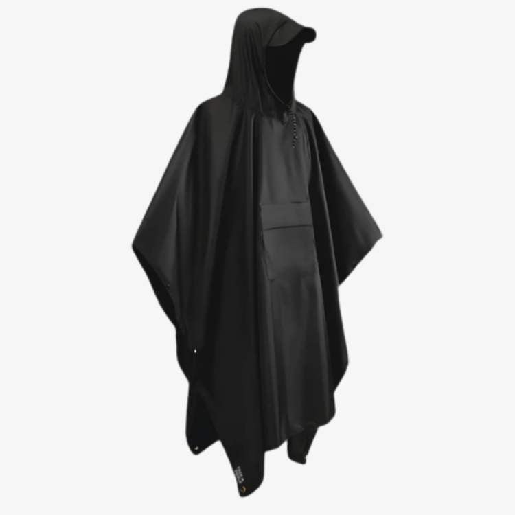 Waterproof Rain Poncho – 3-in-1 Hiking Poncho, Tarp Shelter & Groundsheet