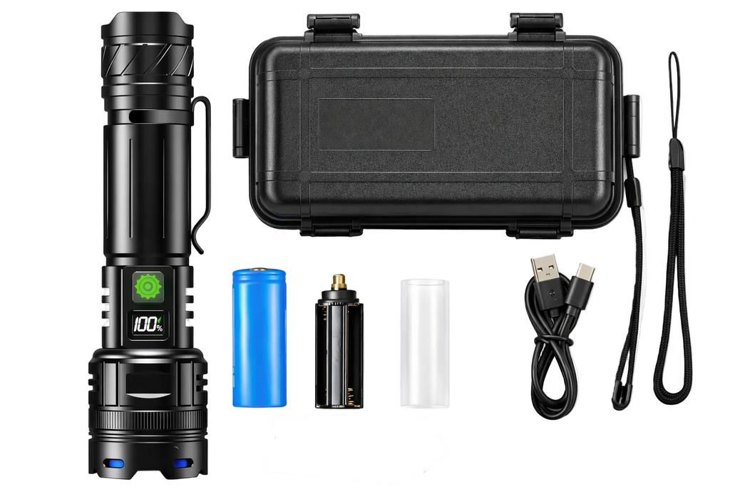 USB-C Rechargeable LED Flashlight Kit – Zoom Camping Torch