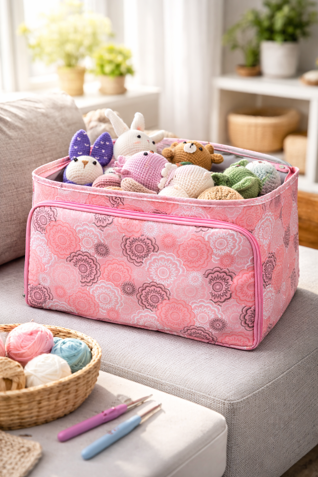 Multi-Purpose Craft Bag – Organizer Storage for Yarn & Tools