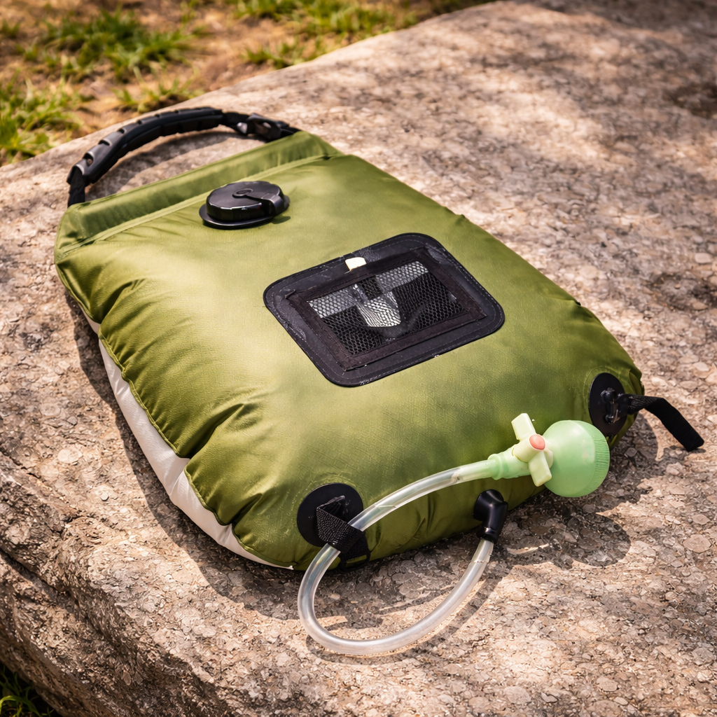 Portable Solar Shower Bag 20L (5 Gallon) – Outdoor Camping Shower with Hose