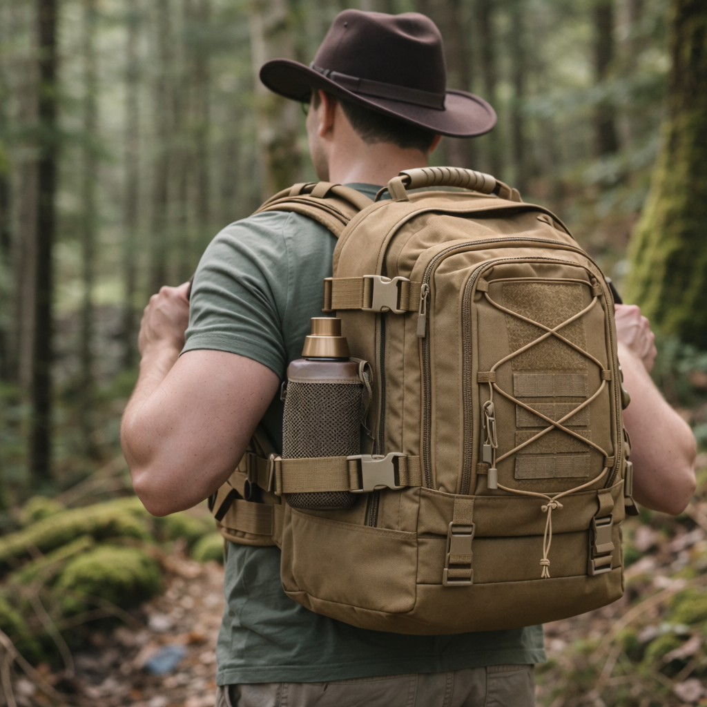 60L Expandable Outdoor Backpack – Waterproof Travel, Hiking & Camping Rucksack